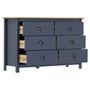 Voir la diapositive 3 : VIDAXL Buffet Hill Gris 125x40x80 cm Bois de pin solide
