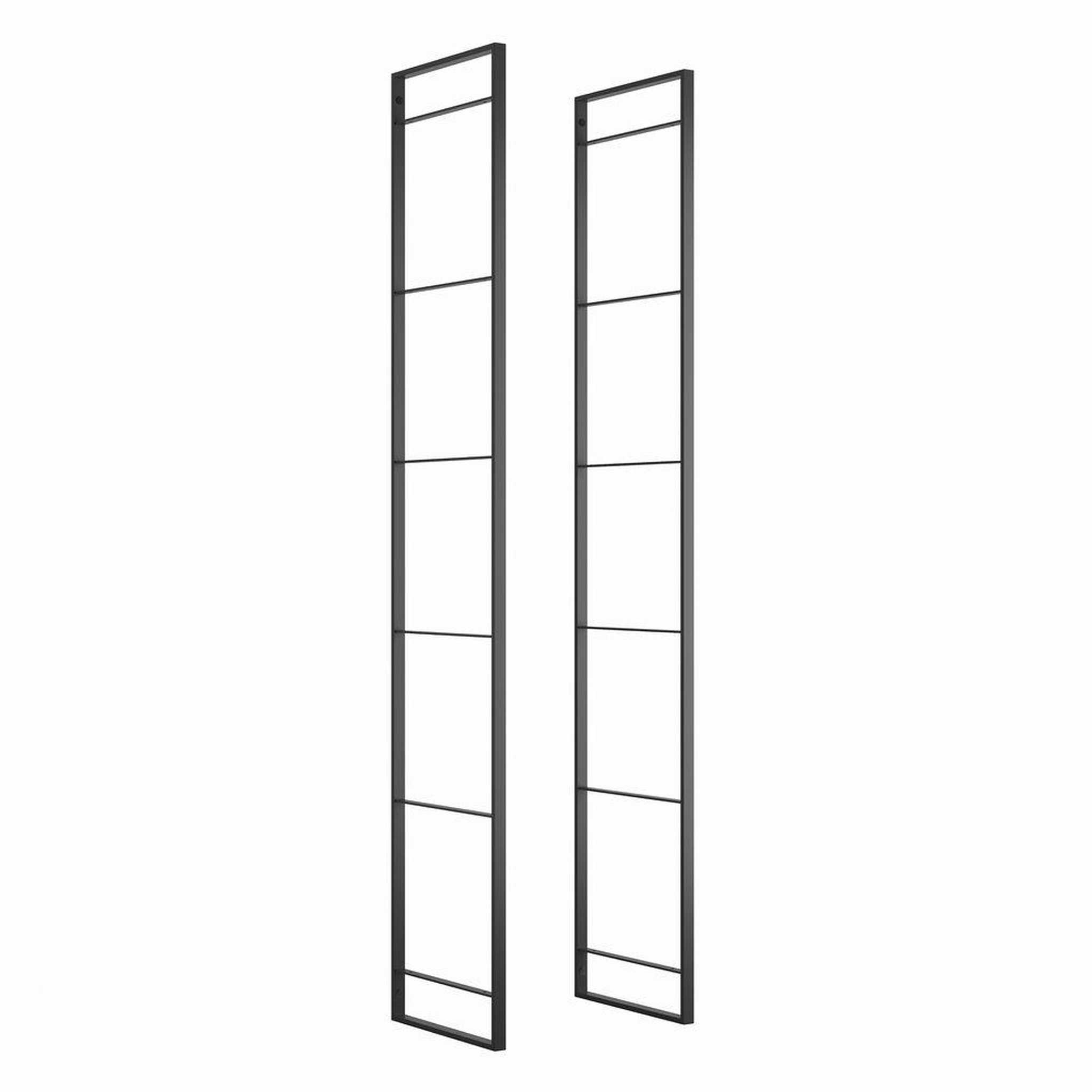 EMUCA SRL Structure pour étagère Lader, H 1790 mm, Peint en noir