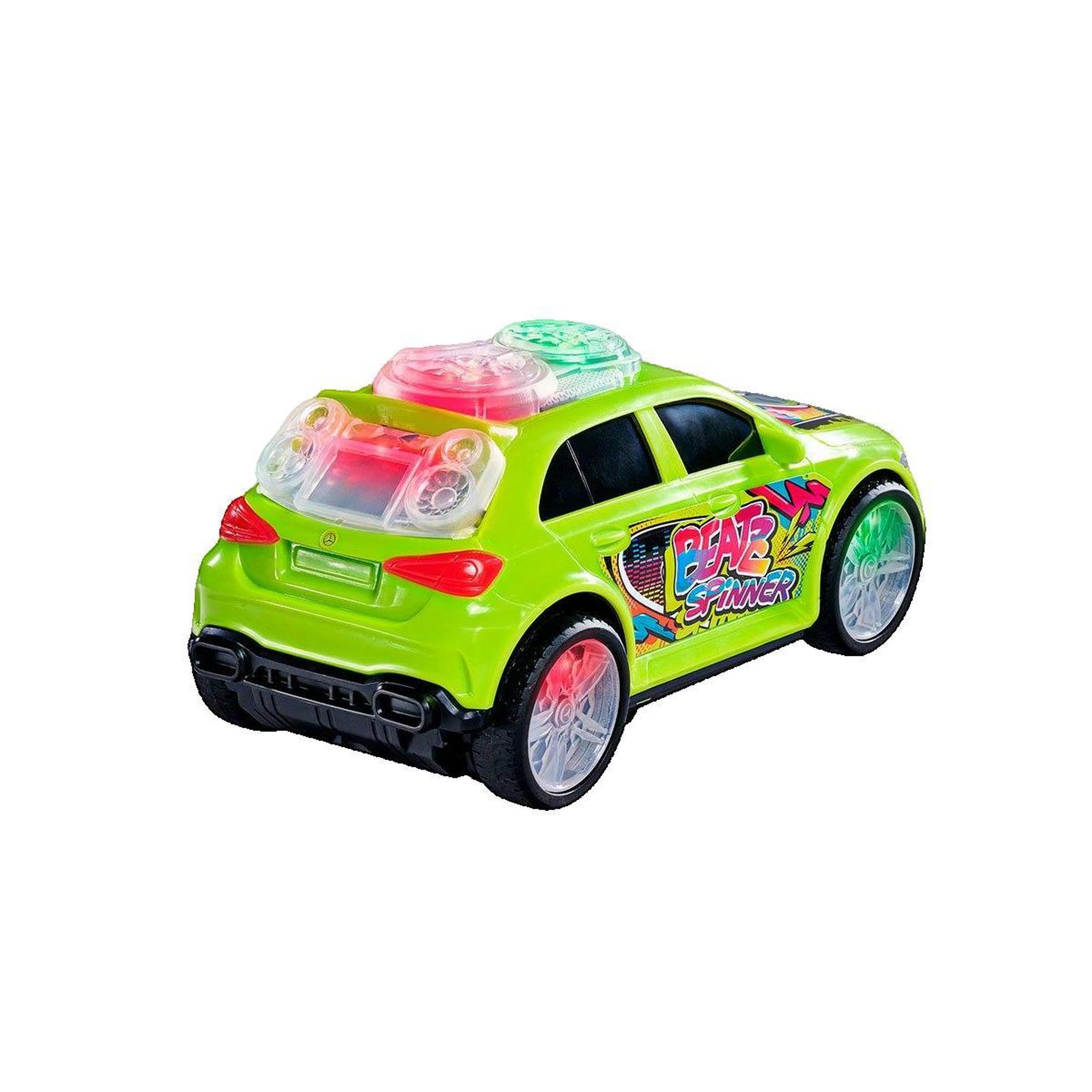 Dickie Toys Petite voiture Dickie Streets'n Beatz Mercedes A-Class jaune néon