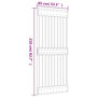 Voir la diapositive 6 : VIDAXL Porte NARVIK 85x210 cm bois massif de pin