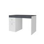 Voir la diapositive 4 : Bureau 1 porte 1 tiroir avec plateau coulissant et rangement 100 cm TAVIANO