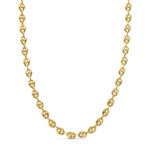 L'ATELIER D'AZUR Collier  Or Jaune Grain de Café - Homme ou Femme - 50cm