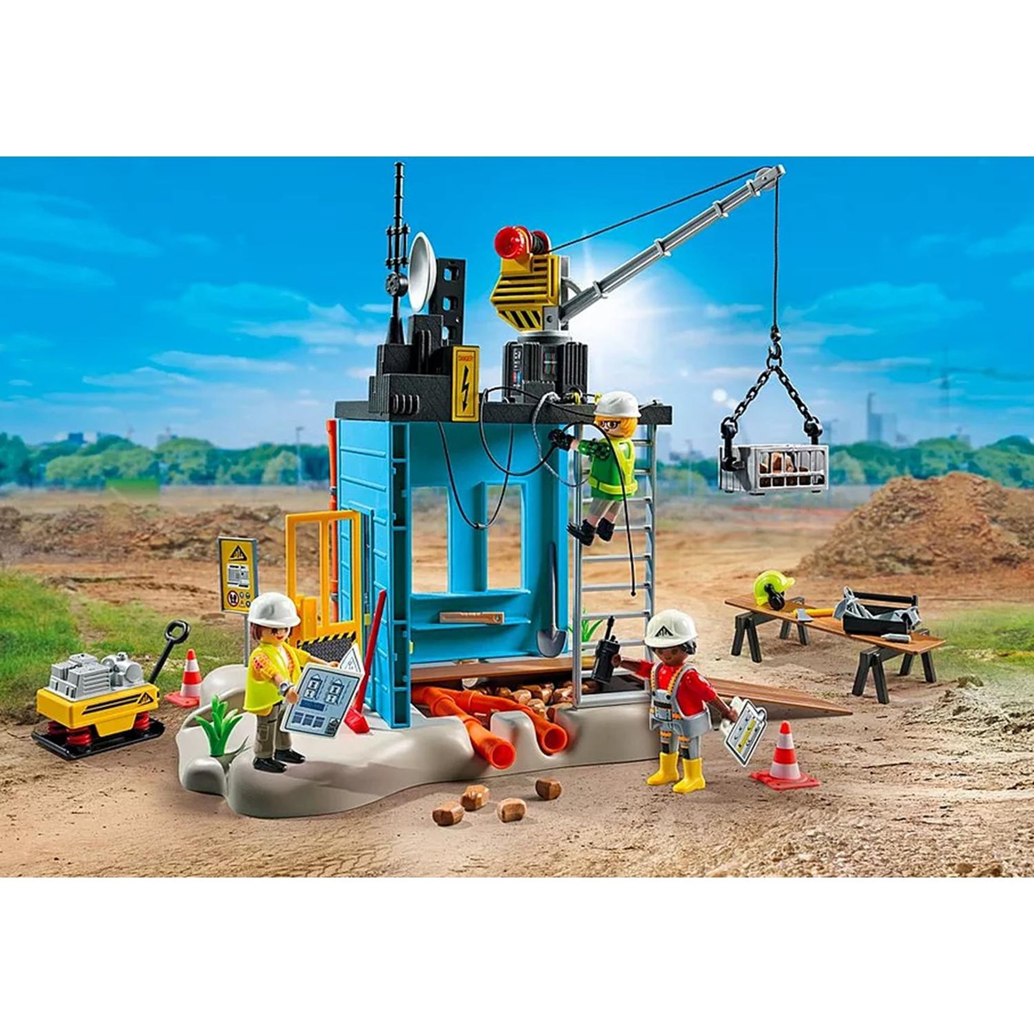 Voir la diapositive 2 : PLAYMOBIL Ouvriers et chantier