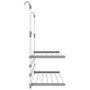 Voir la diapositive 4 : VIDAXL Sechoir a linge pour balcon 89x25x(60-95) cm aluminium