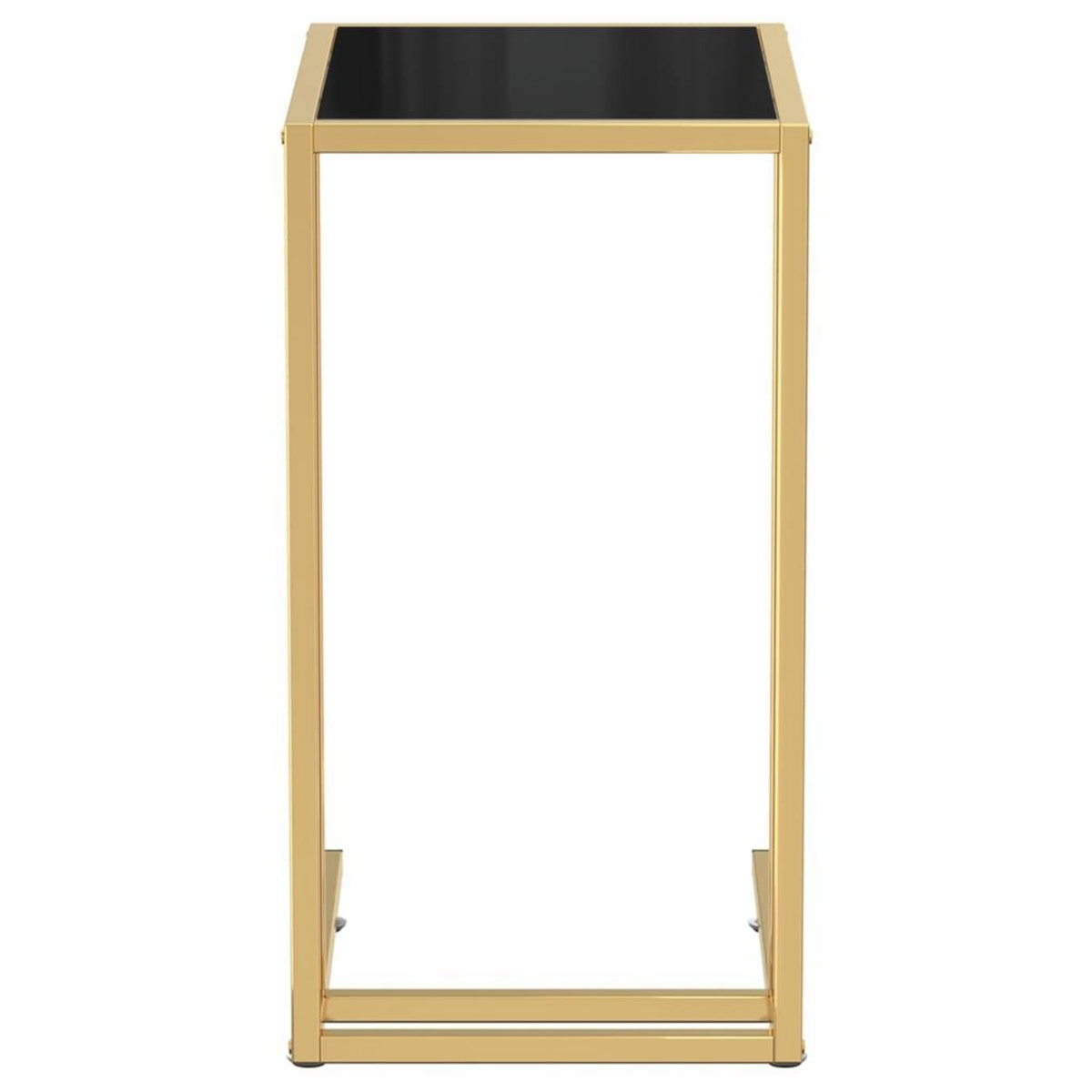 VIDAXL Table d'appoint pour ordinateur Noir 50x35x65 cm Verre trempe