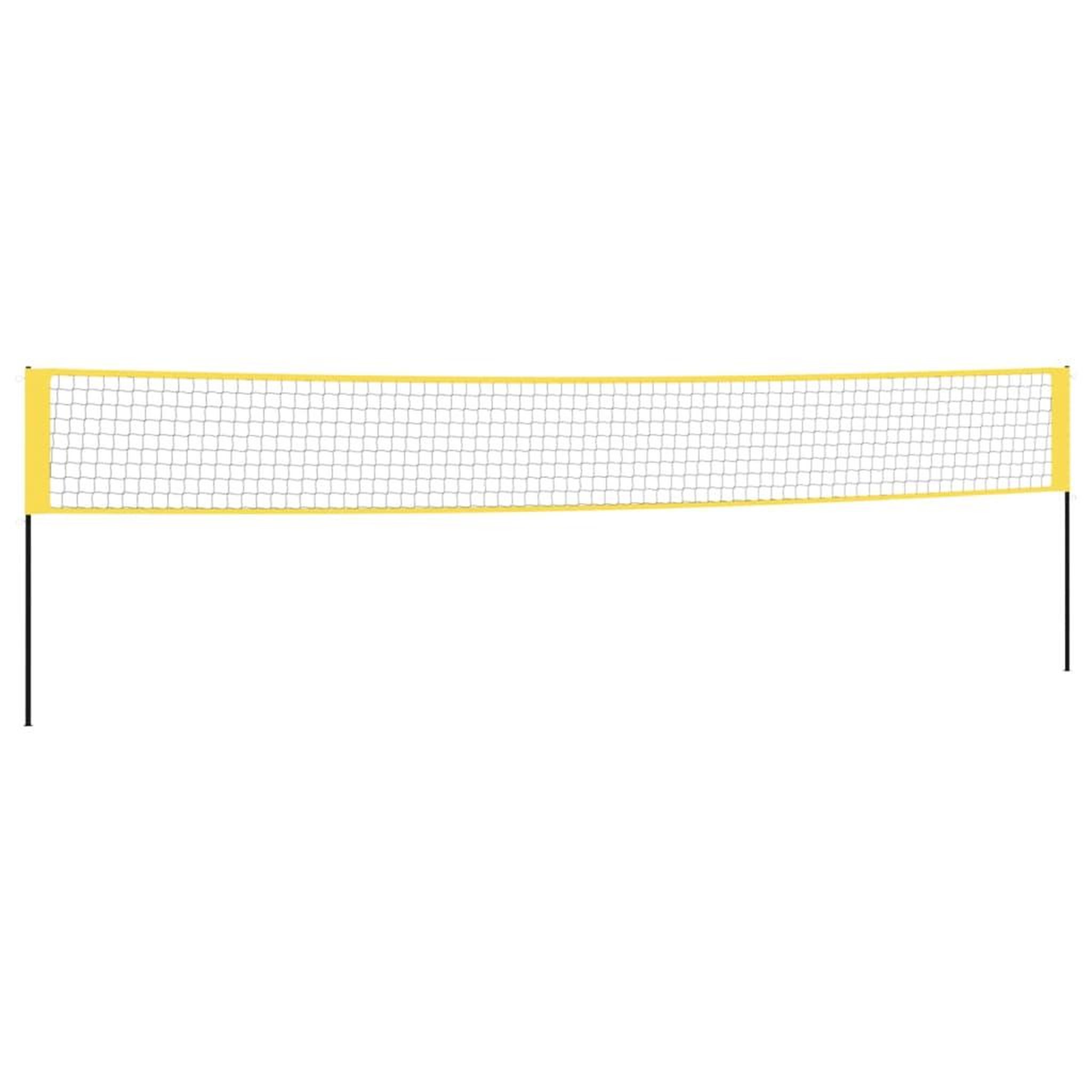 Voir la diapositive 2 : VIDAXL Filet de badminton jaune et noir 600x155 cm tissu pe