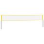 Voir la diapositive 2 : VIDAXL Filet de badminton jaune et noir 600x155 cm tissu PE