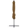 Voir la diapositive 4 : VIDAXL Parasol de jardin avec base portable taupe