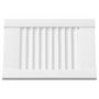 Voir la diapositive 6 : VIDAXL Portes d armoire à persiennes 4 pcs blanc 39,5x29,5 cm