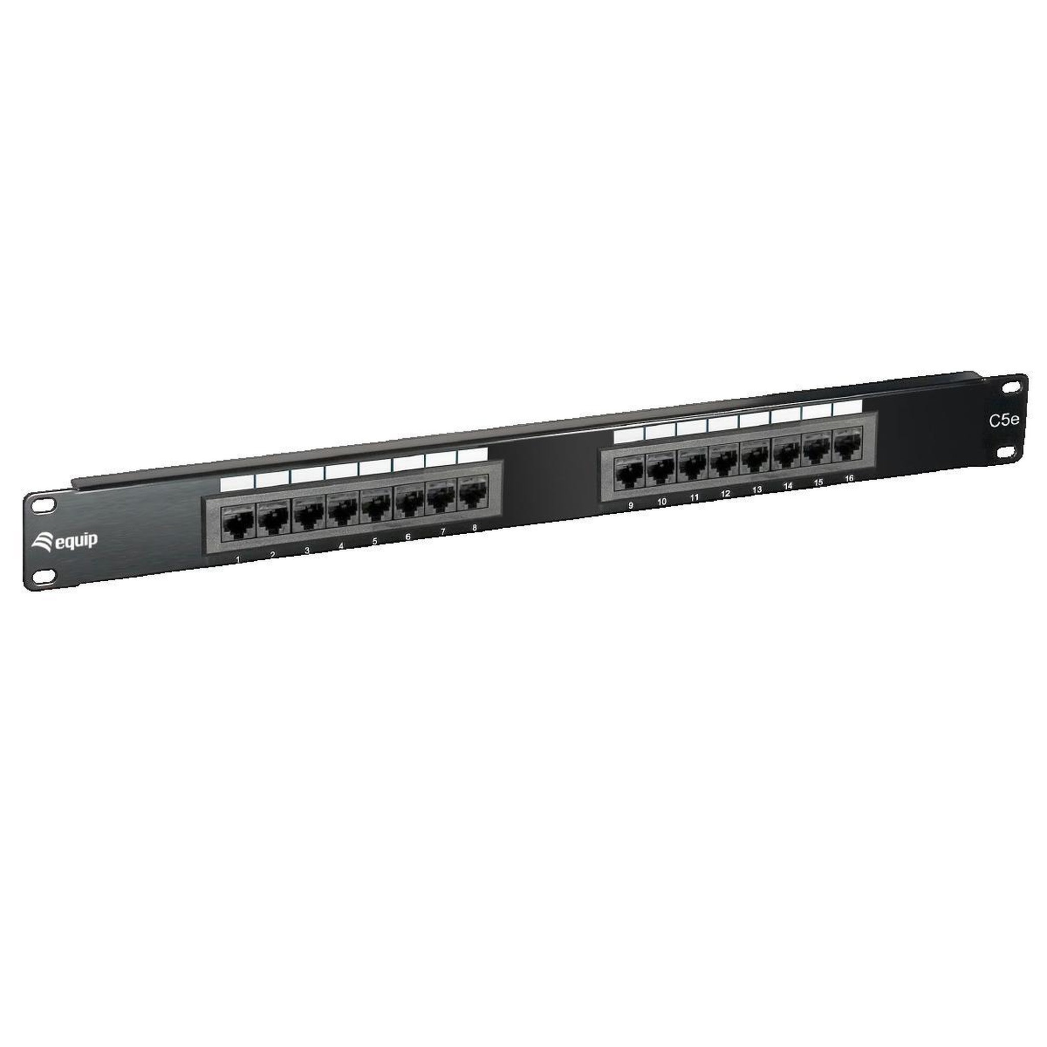 Voir la diapositive 2 : ALGI EQUIPEMENTS Panneau de brassage Equip 235316 16 ports RJ-45 Cat.5e