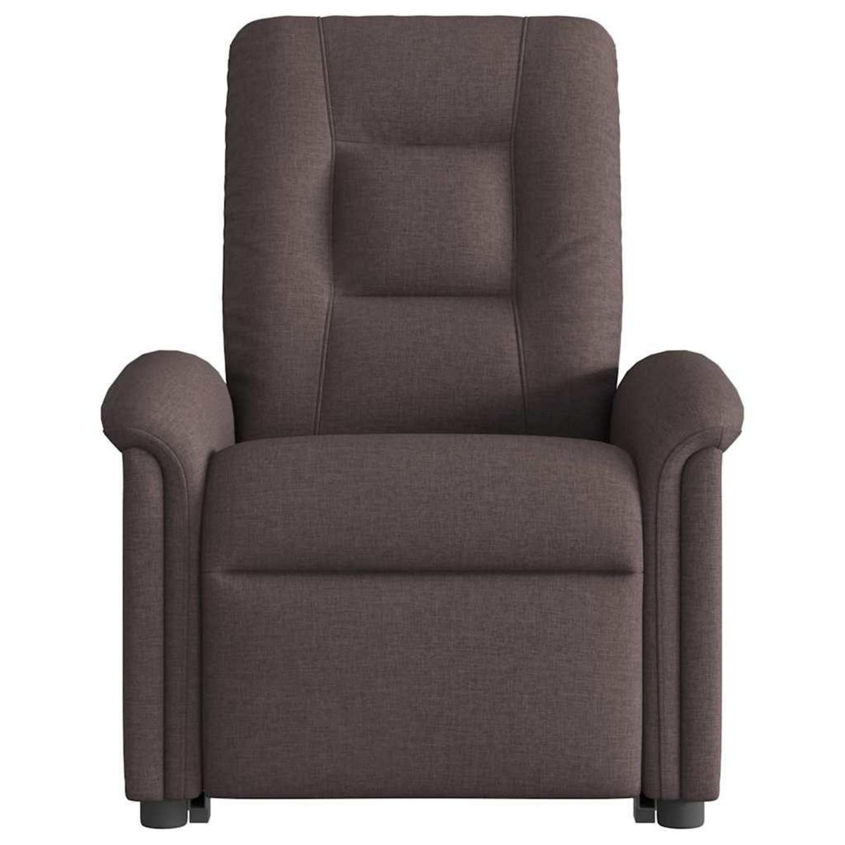 VIDAXL Fauteuil inclinable de massage electrique Marron fonce Tissu