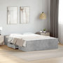Voir la diapositive 1 : VIDAXL Cadre de lit avec tiroirs sans matelas gris beton 135x190 cm