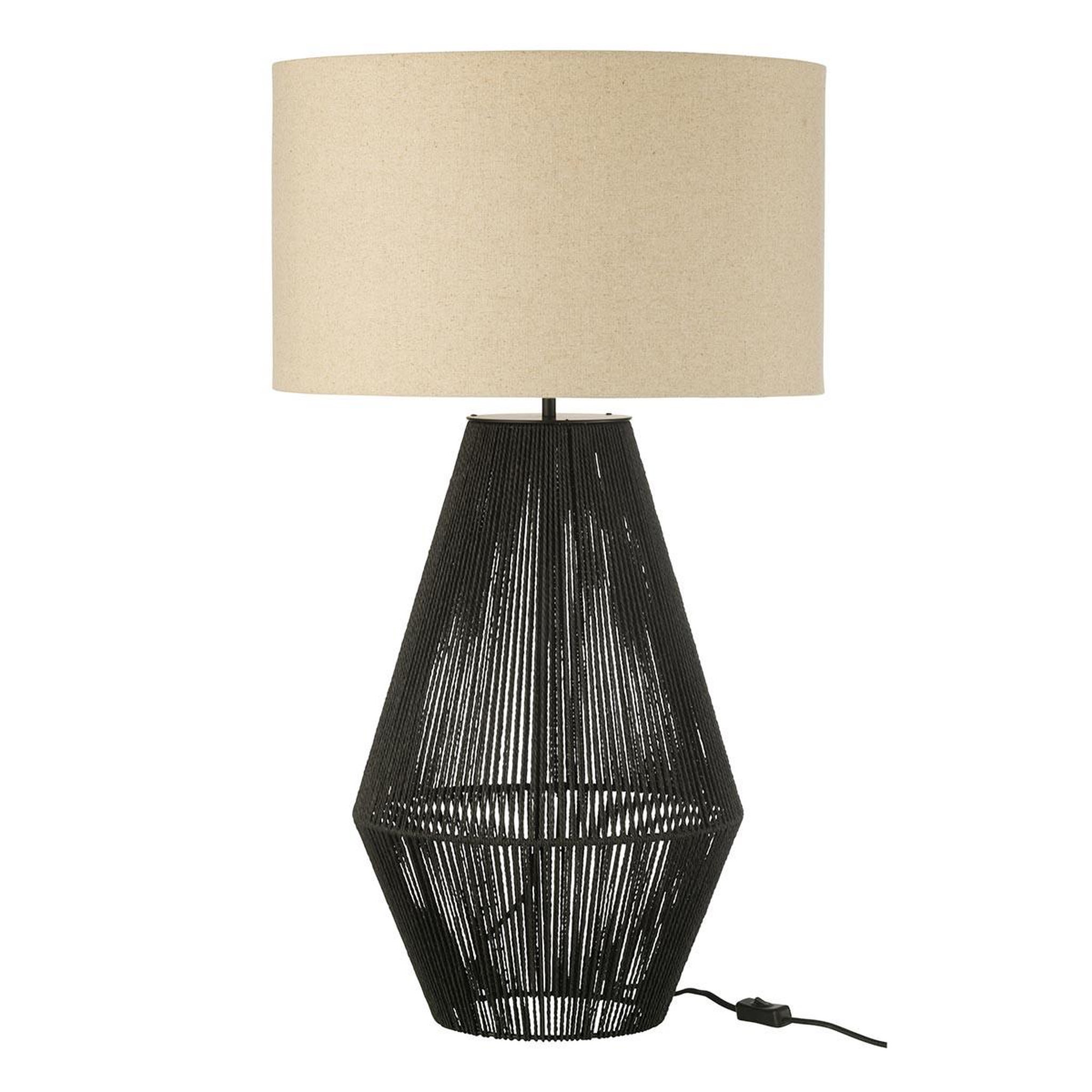 J-LINE Lampe à poser design  striing  78cm noir