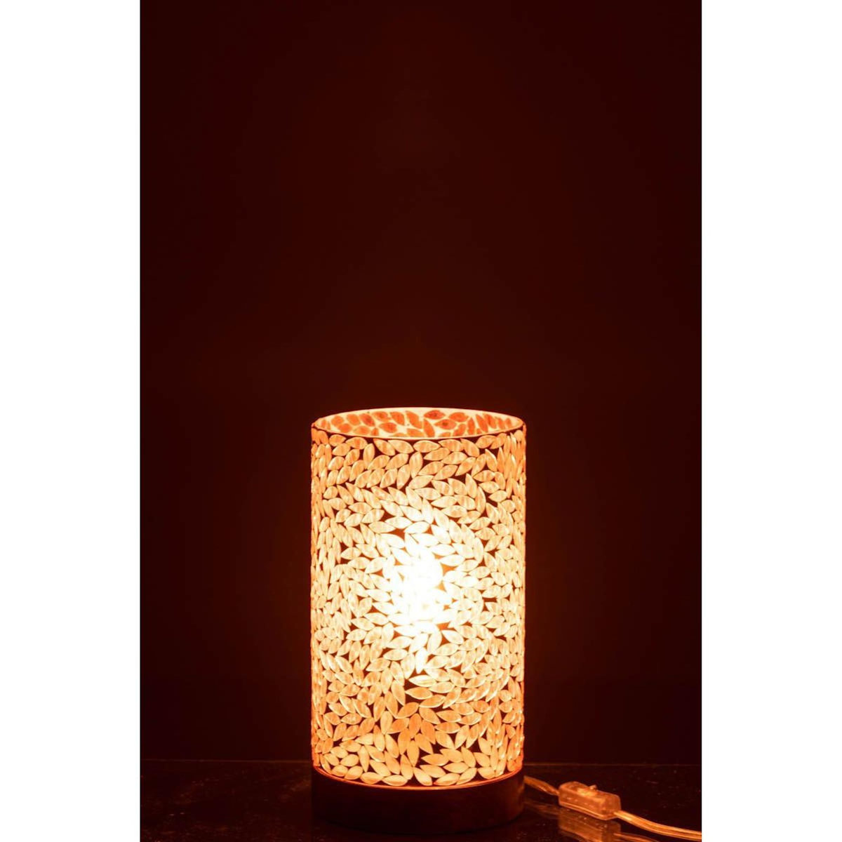 Paris Prix Lampe à Poser Mosaïque  Cyra  29cm Rose