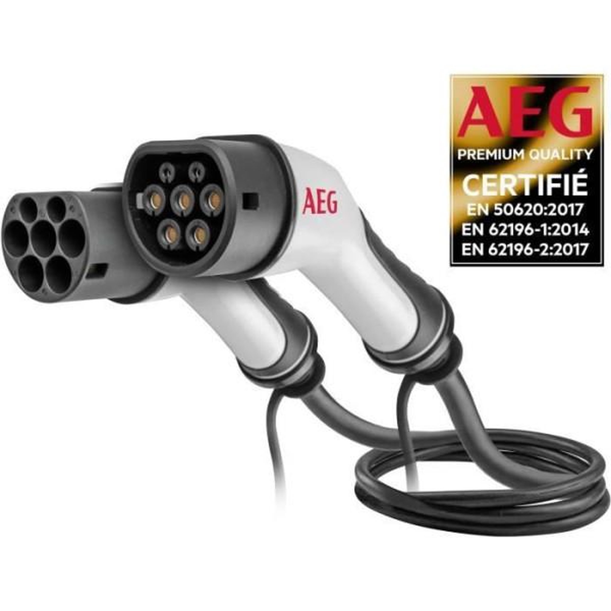 AEG Câble de charge - aeg - 5123 - 16a pour véhicules électriques & hybrides rechargeables - 5m - triphasé 16a 480v ac