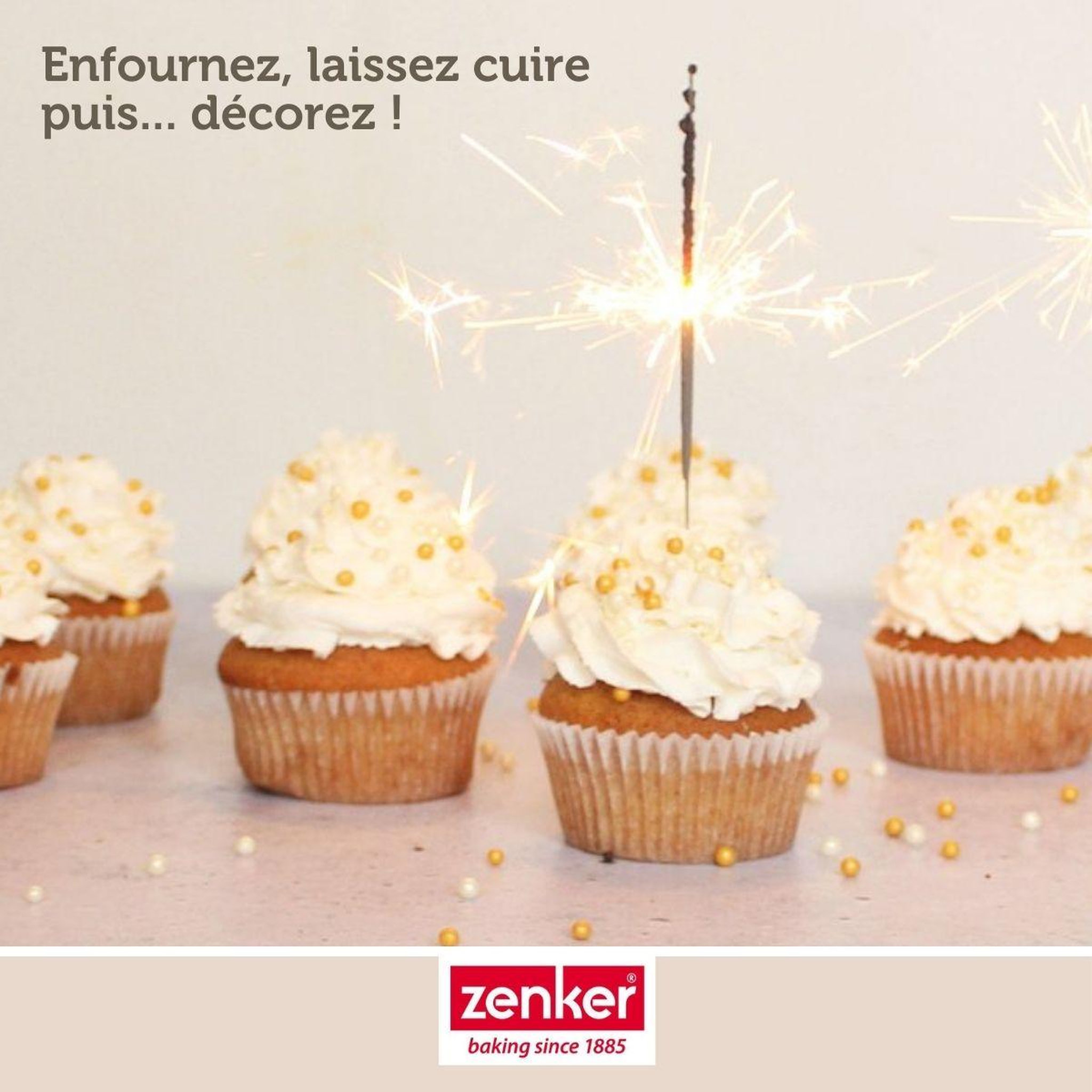 Voir la diapositive 5 : ZENKER Lot de 100 moules à muffin en papier 7 cm zenker smart pastry