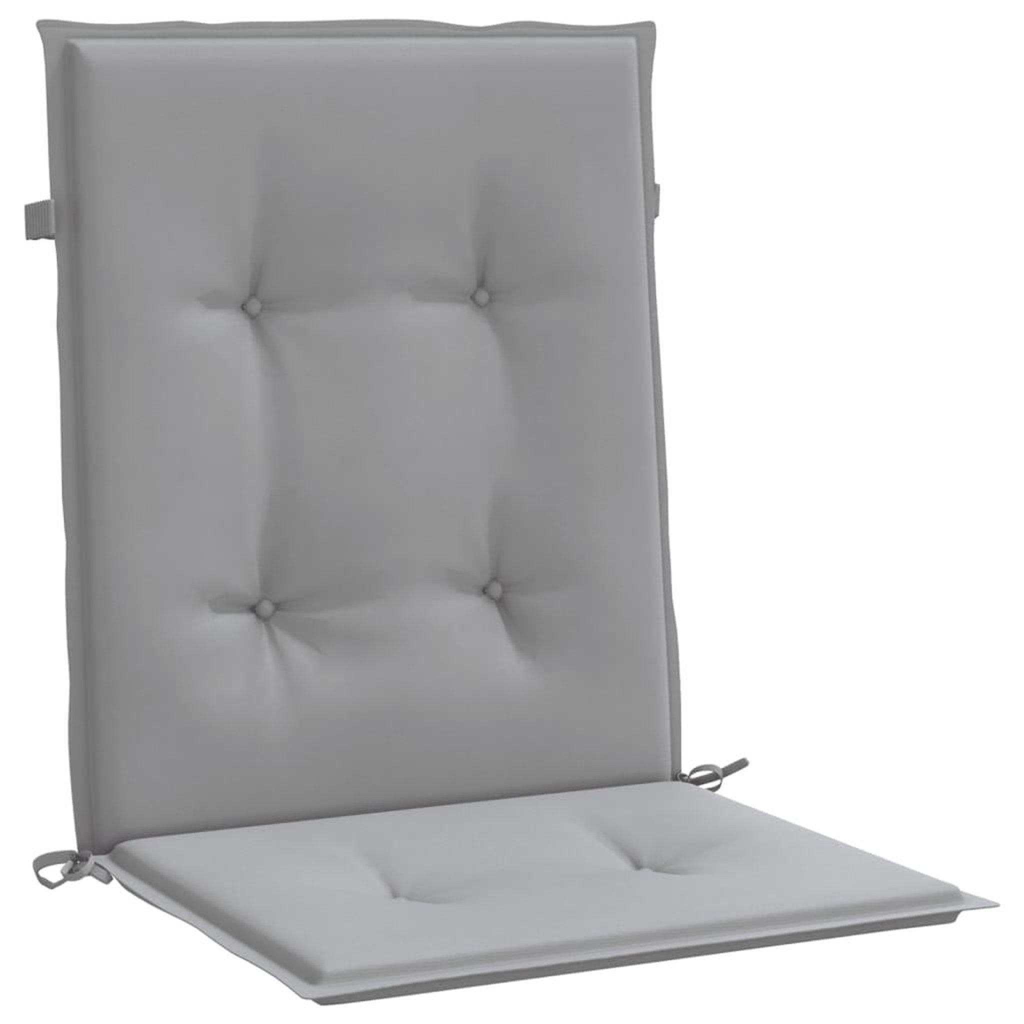 Voir la diapositive 5 : VIDAXL Coussins de chaise de jardin a dossier bas lot de 2 gris