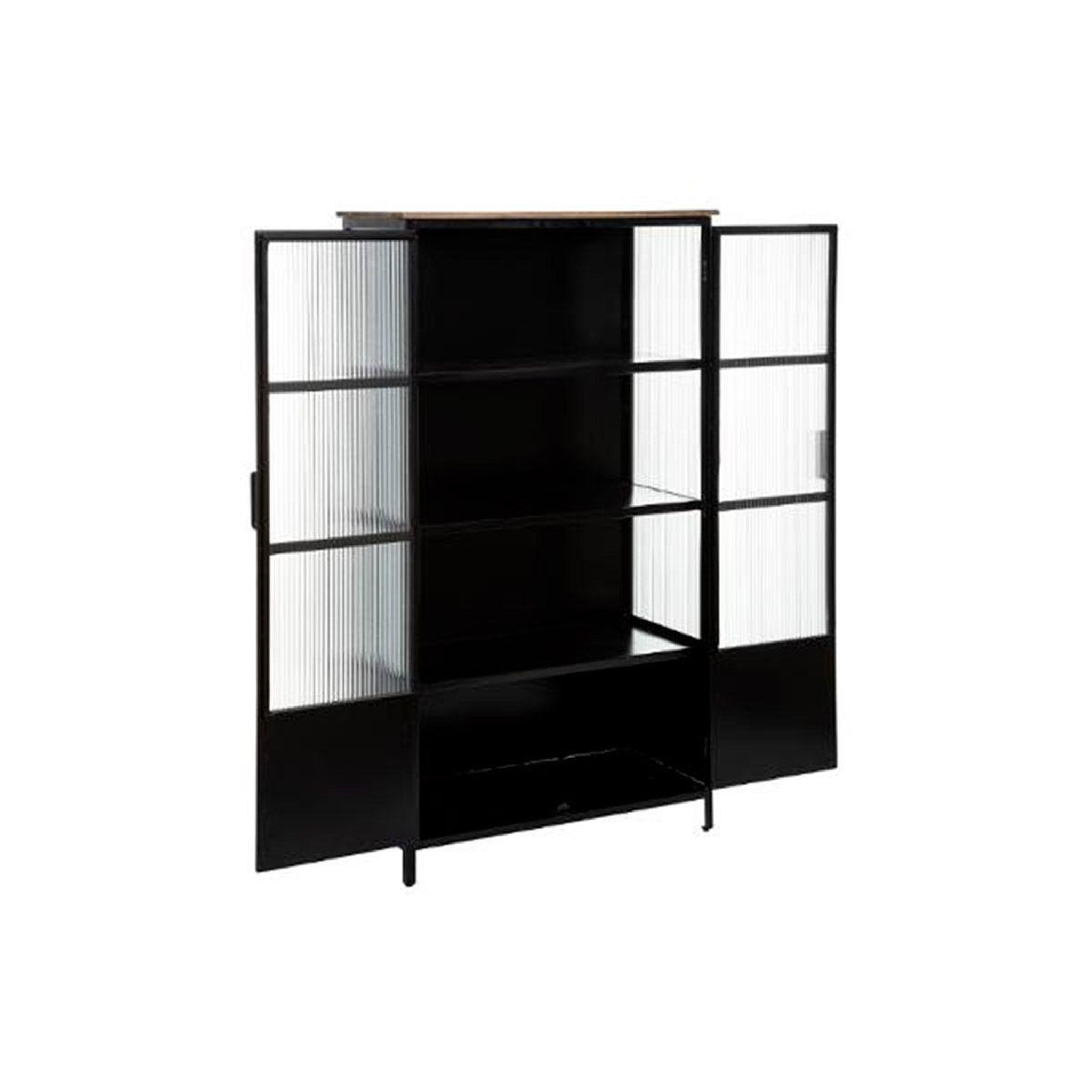 Voir la diapositive 2 : ATMOSPHERA Vitrine 2 portes design  tibo  160cm noir