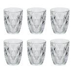 SECRET DE GOURMET Lot de 6 Gobelets Bas  Lea  28cl Transparent