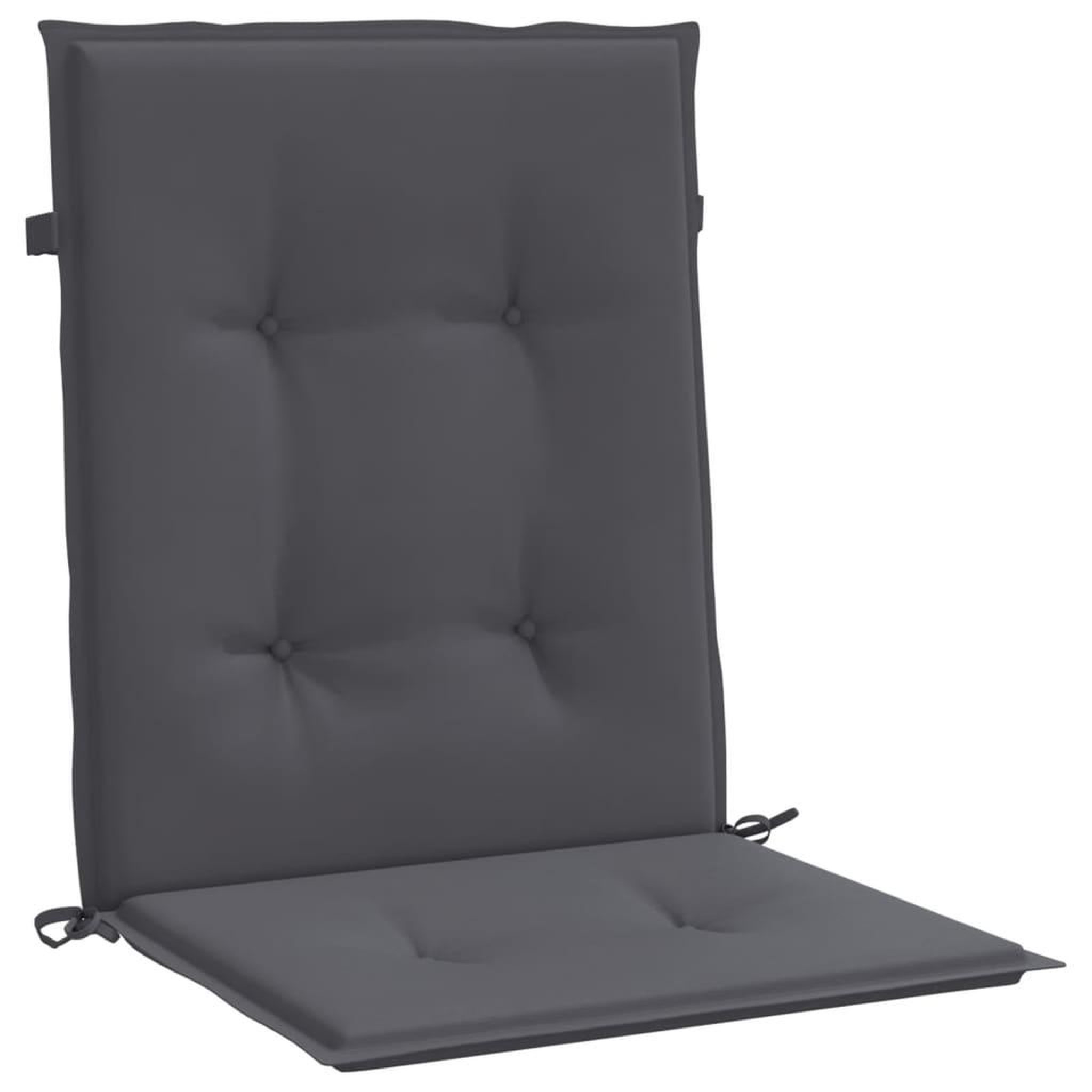 Voir la diapositive 5 : VIDAXL Coussins de chaise de jardin a dossier bas lot de 2 anthracite