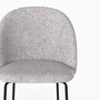 Voir la diapositive 5 : Rendez vous déco Lot de 2 chaises en tissu chiné gris foncé - Karl