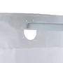 GUY LEVASSEUR Rideau de douche uni blanc pompons 180x200cm POMPONS