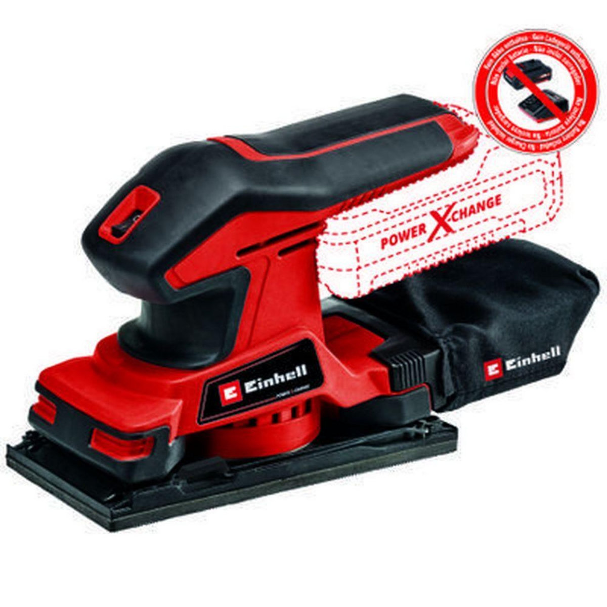 Einhell Ponceuse vibrante TC-OS 18/187 Li-Solo - sans batterie