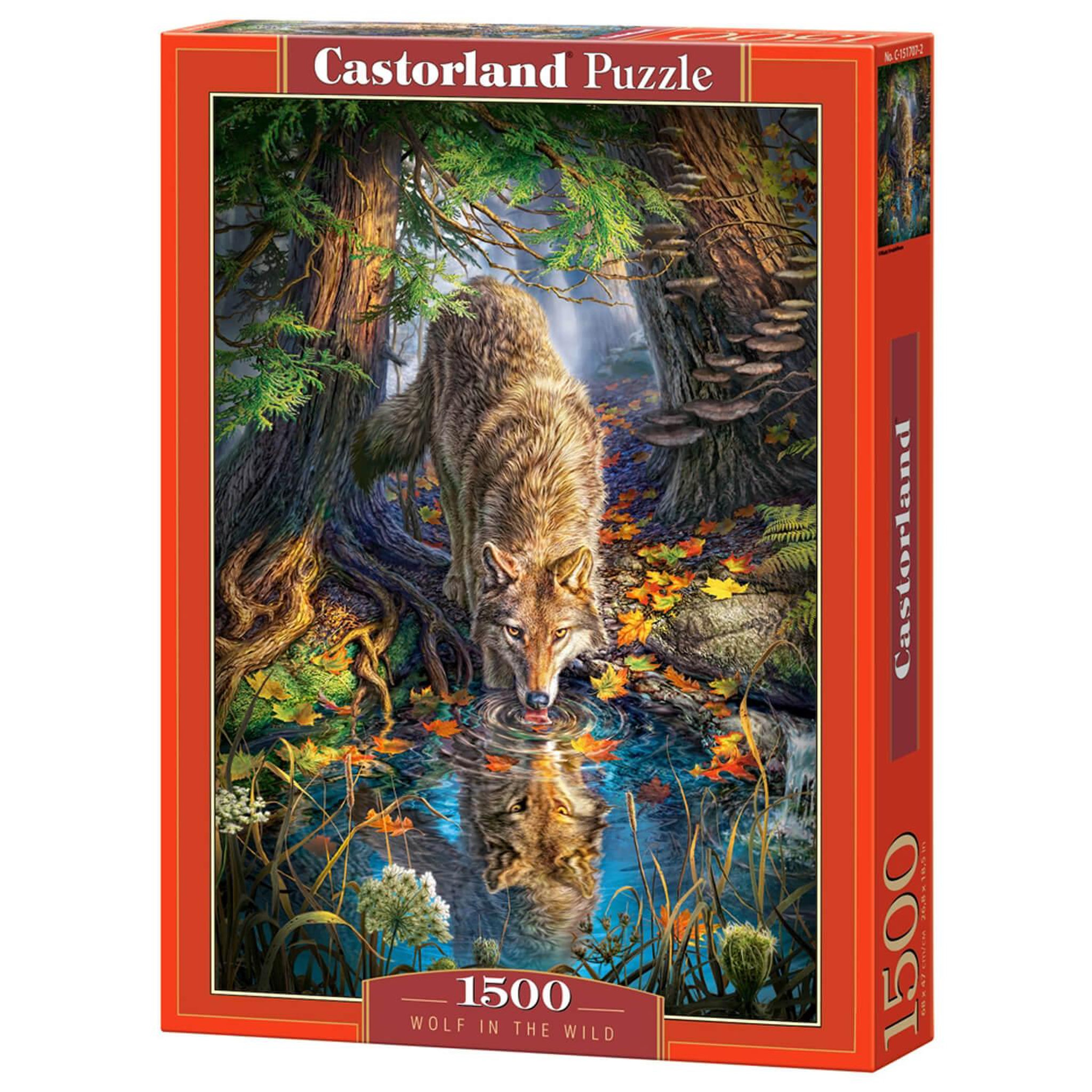 Voir la diapositive 2 : Castorland Puzzle 1500 pièces : Loup dans la nature