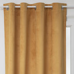 ATMOSPHERA Rideau de salon occultant 8 œillets modèle Otto - 140 x 260 cm - Ocre