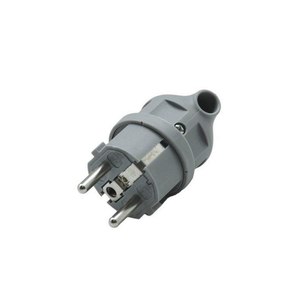 CENTRALE BRICO Fiche électrique mâle 2 pôles + terre, 16 A