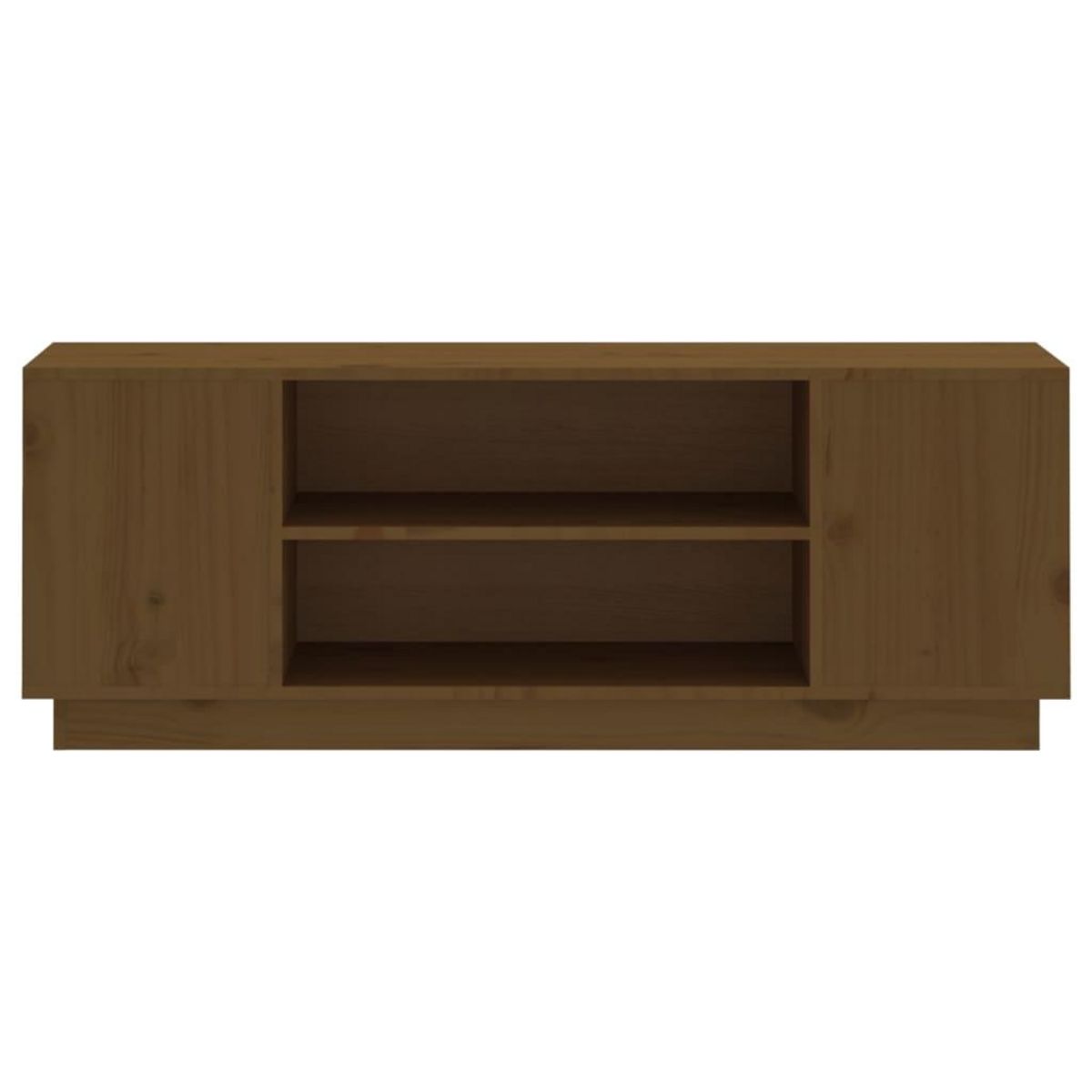 VIDAXL Meuble TV Marron miel 110x35x40,5 cm Bois de pin massif