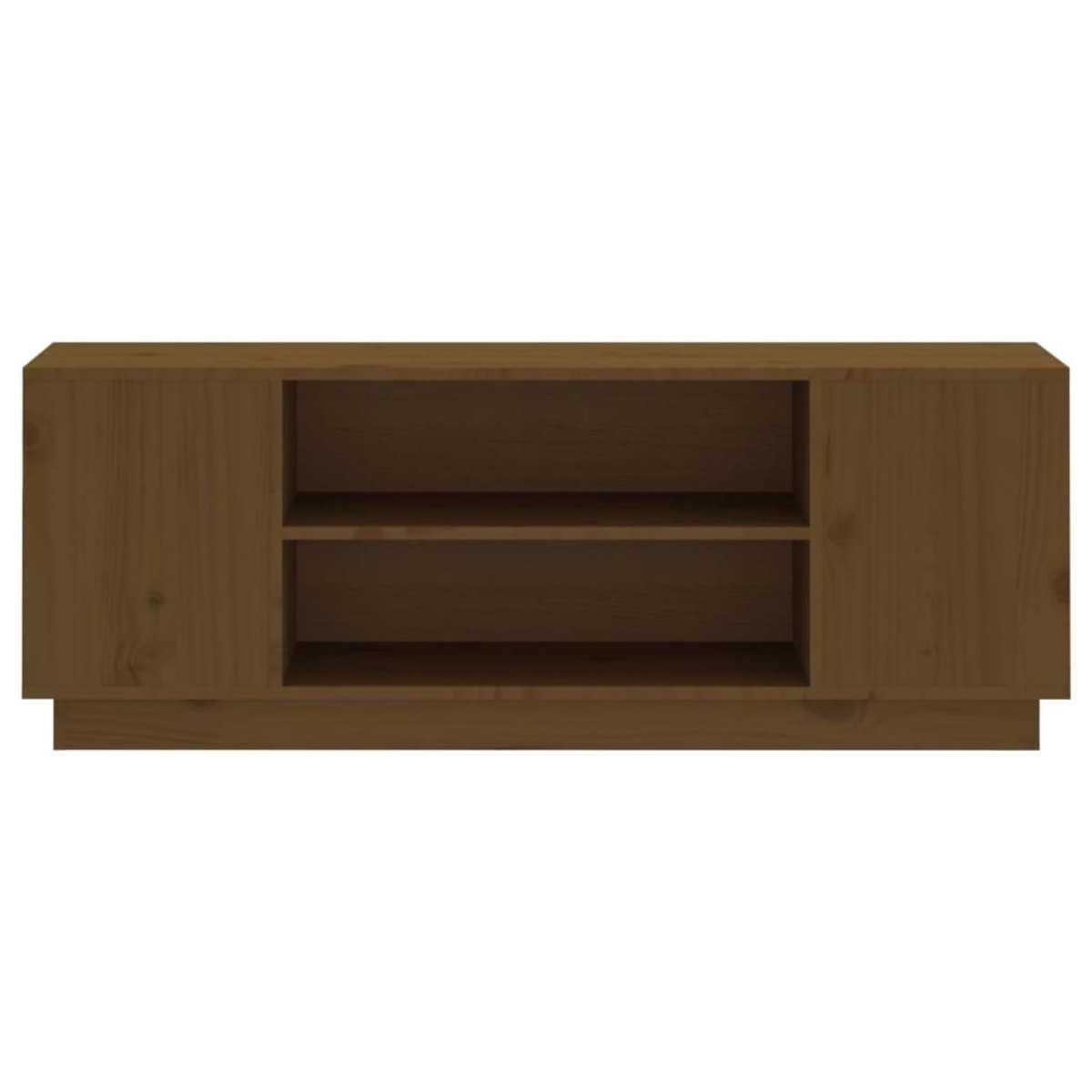 VIDAXL Meuble TV Marron miel 110x35x40,5 cm Bois de pin massif