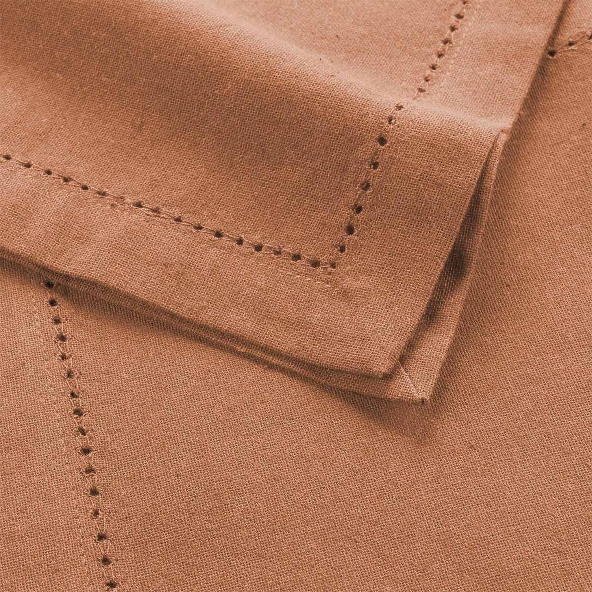 Voir la diapositive 2 : Douceur d'Intérieur Lot de 3 serviettes de table  charline  40x40cm mocha