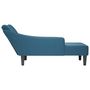 Voir la diapositive 5 : VIDAXL Fauteuil long avec accoudoir droit bleu velours