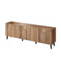 Voir la diapositive 1 : BEST MOBILIER Come - meuble tv - effet bois - 4 portes - 200 cm