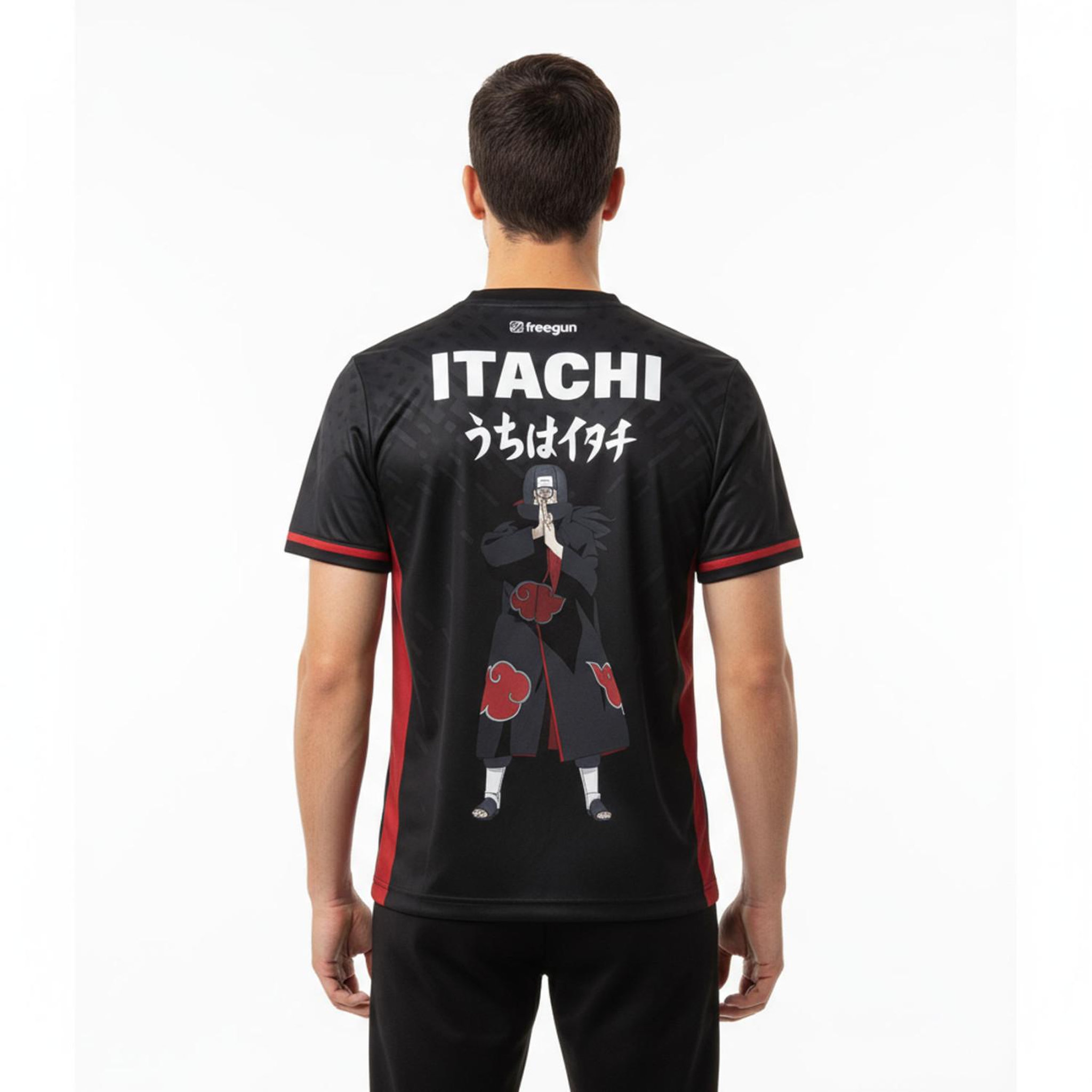 Voir la diapositive 2 : FREEGUN T-shirt homme en polyester Naruto Shippuden  Itachi