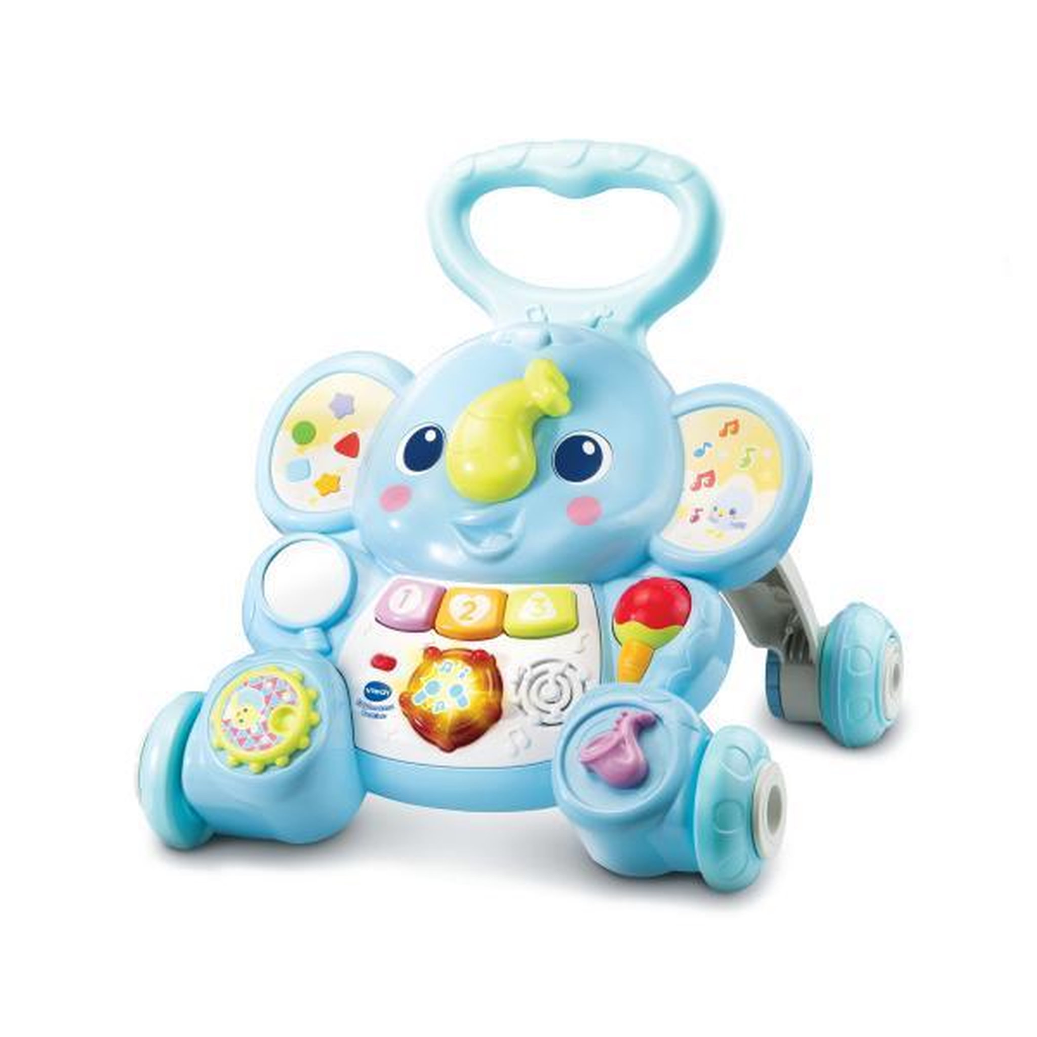 VTECH BABY Porteur Trotteur  -  VTECH BABY - Éléphanteau Trottino - Avec Frein - Bleu