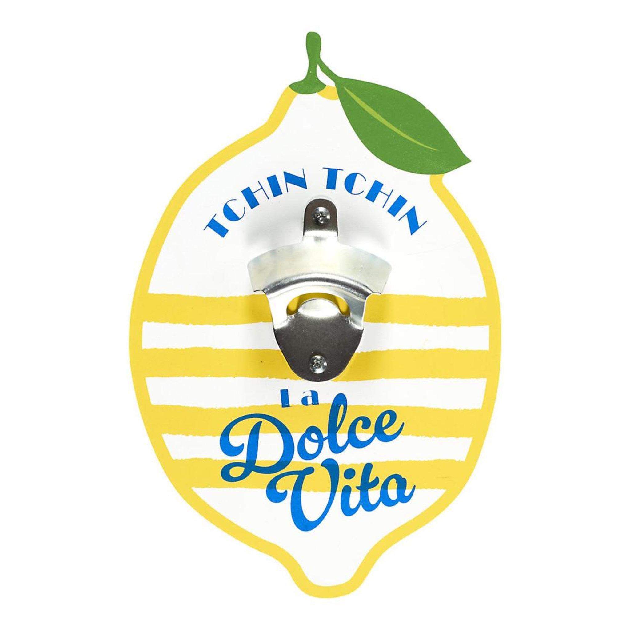 The Home Deco Factory Décapsuleur mural  dolce vita  26cm jaune