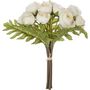 Voir la diapositive 3 : ATMOSPHERA Bouquet artificiel de 18 Camélia - H. 30 cm - Blanc