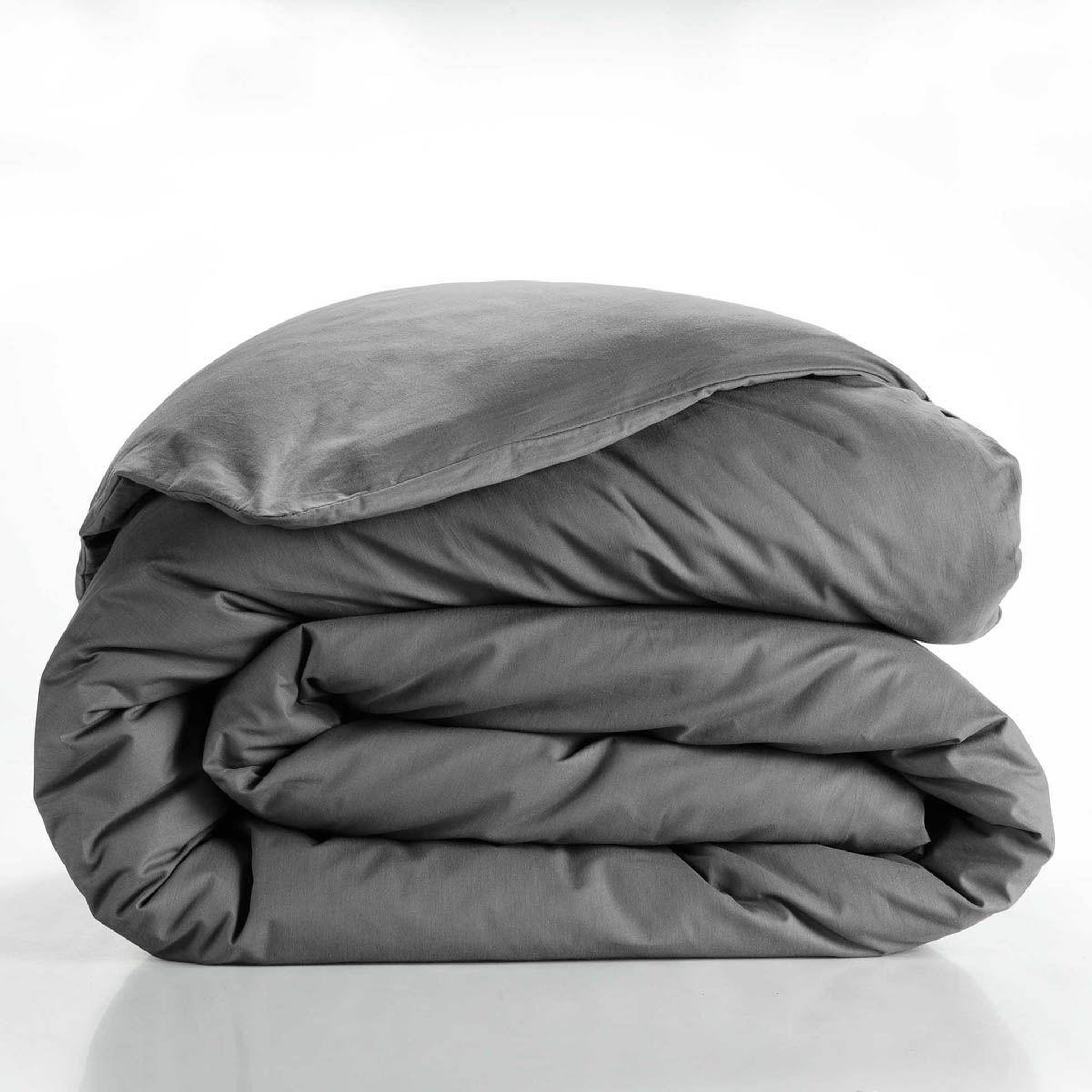 Voir la diapositive 4 : Douceur d'Intérieur Housse de couette  lina  220x240cm anthracite