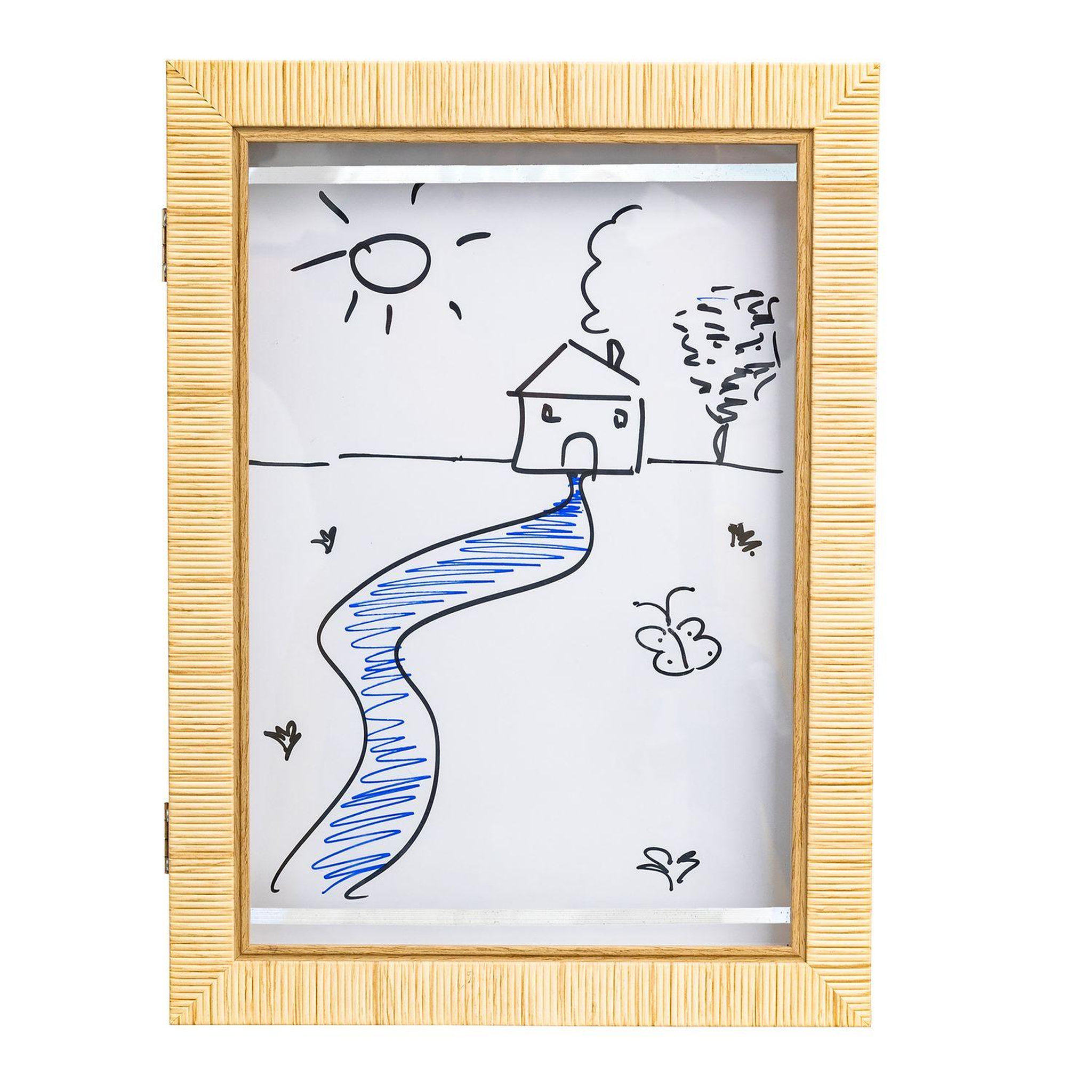 Voir la diapositive 3 : ATMOSPHERA Cadre à dessin en bois thea - beige