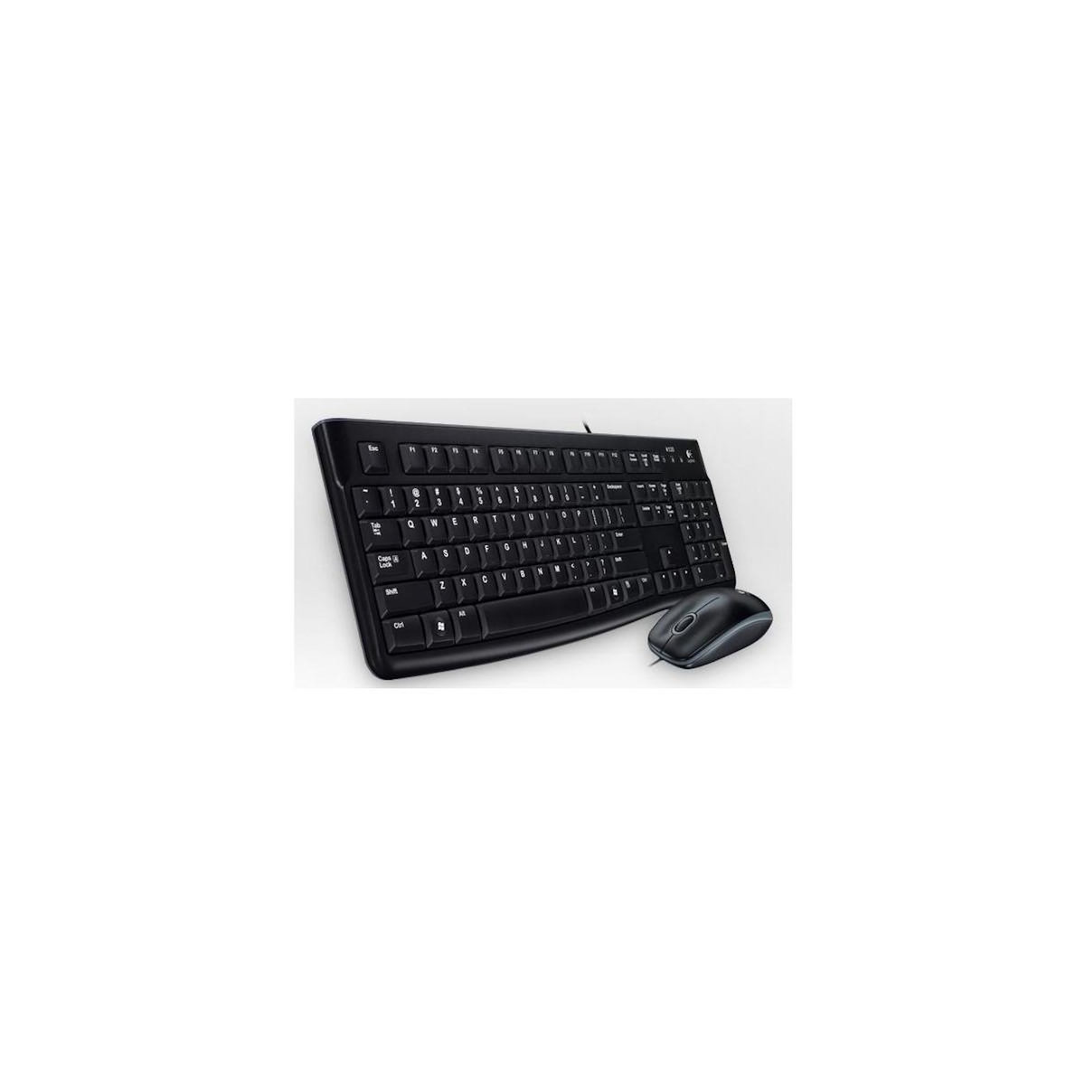 Logitech Logitech Desktop MK120 clavier Souris incluse USB QWERTY Portuguais Noir