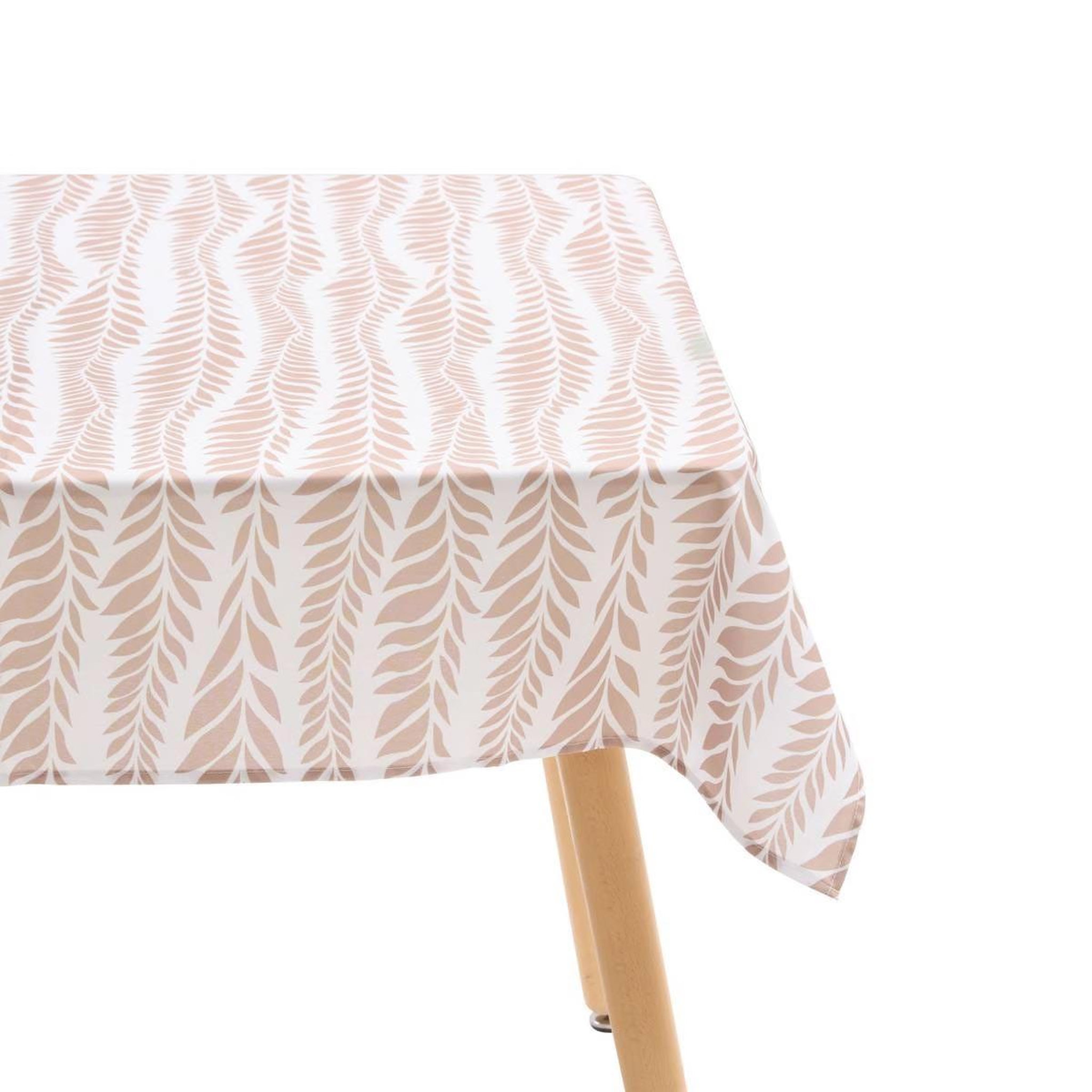 ATMOSPHERA Nappe antitache imprimé  océania  140x240cm terracotta