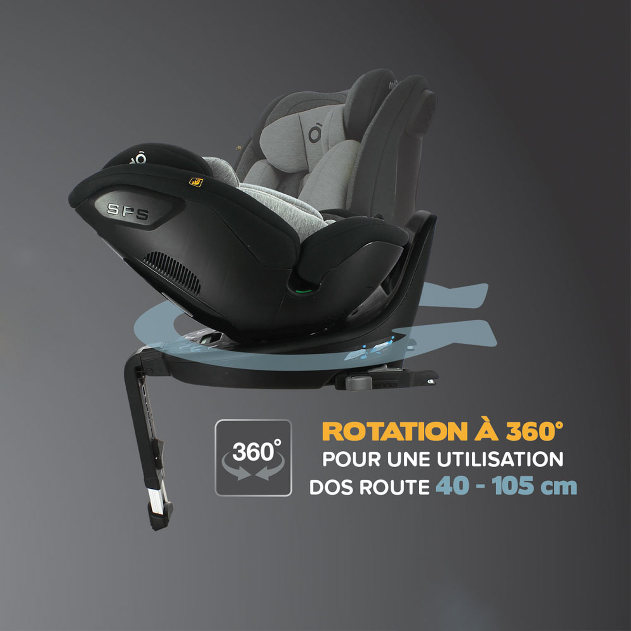 Voir la diapositive 3 : NADO X MIGO Siège auto i-Size O6 40-125 cm - Nado x Migo - coloris noir