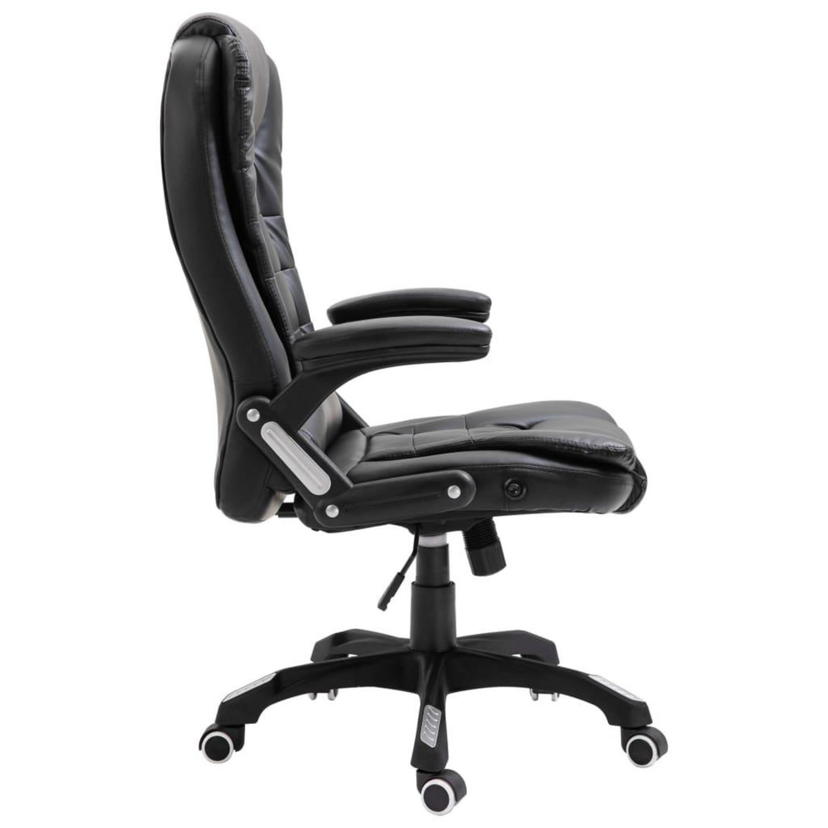 VIDAXL Chaise de bureau Noir Similicuir