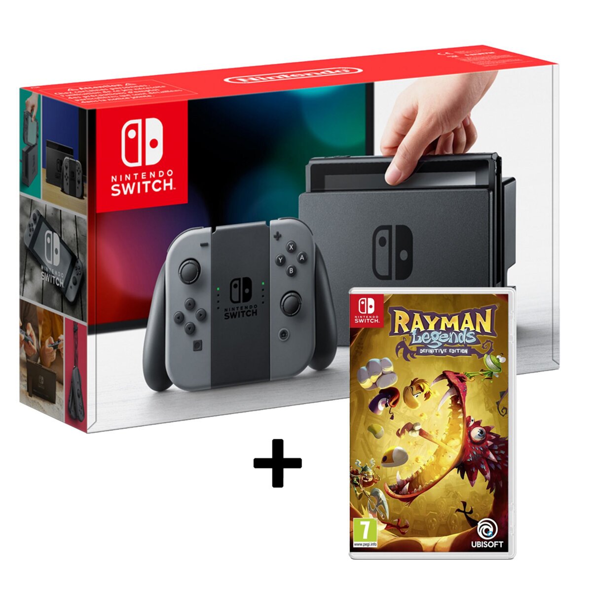 Console Nintendo Switch Joy-Con grise + Rayman Legends - Definitive Edition