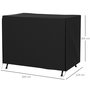 Voir la diapositive 3 : OUTSUNNY Housse de protection balancelle de jardin 3 places bâche étanche dim. 2,05L x 1,24l x 1,64H m polyester PVC haute densité noir