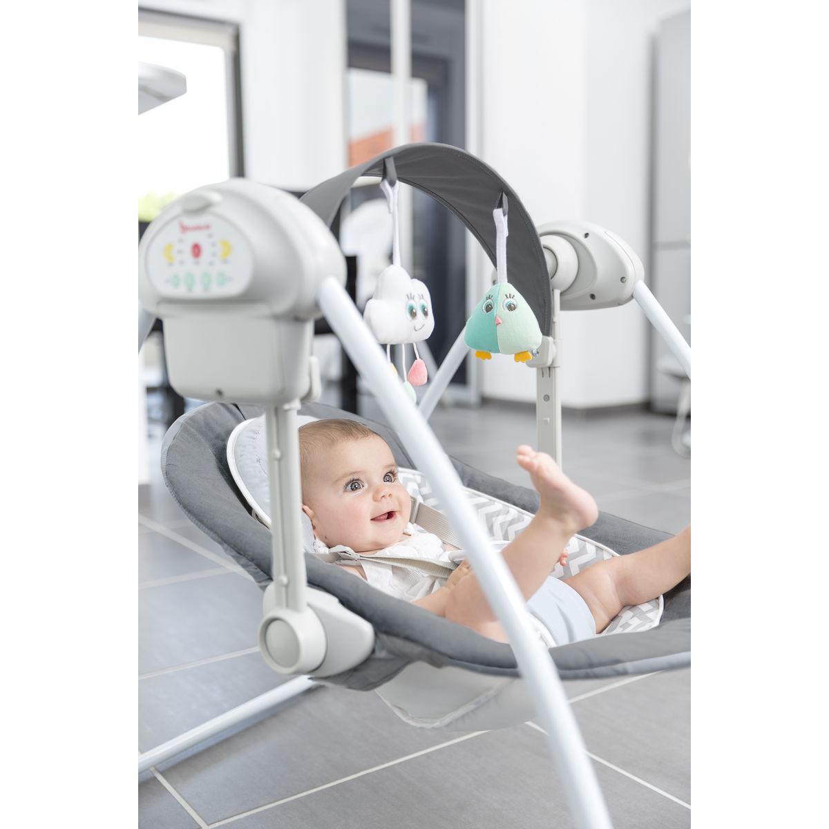 BADABULLE Transat balancelle Confort gris