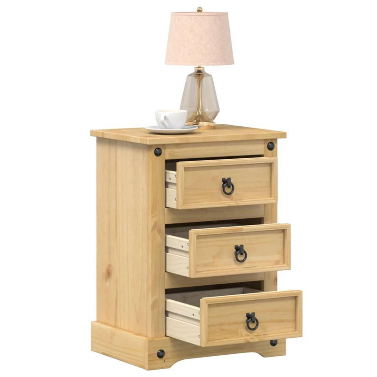 VIDAXL Table de chevet  45x35x64 cm bois de pin massif