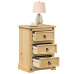 VIDAXL Table de chevet  45x35x64 cm bois de pin massif